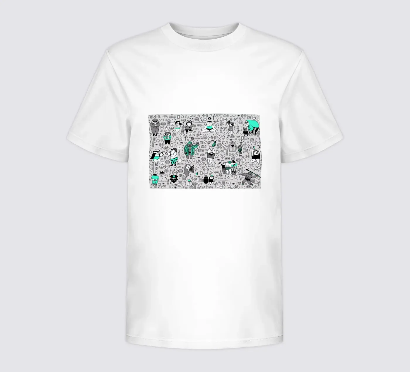 Kool Kids Pattern kinder t-shirt van Herzette