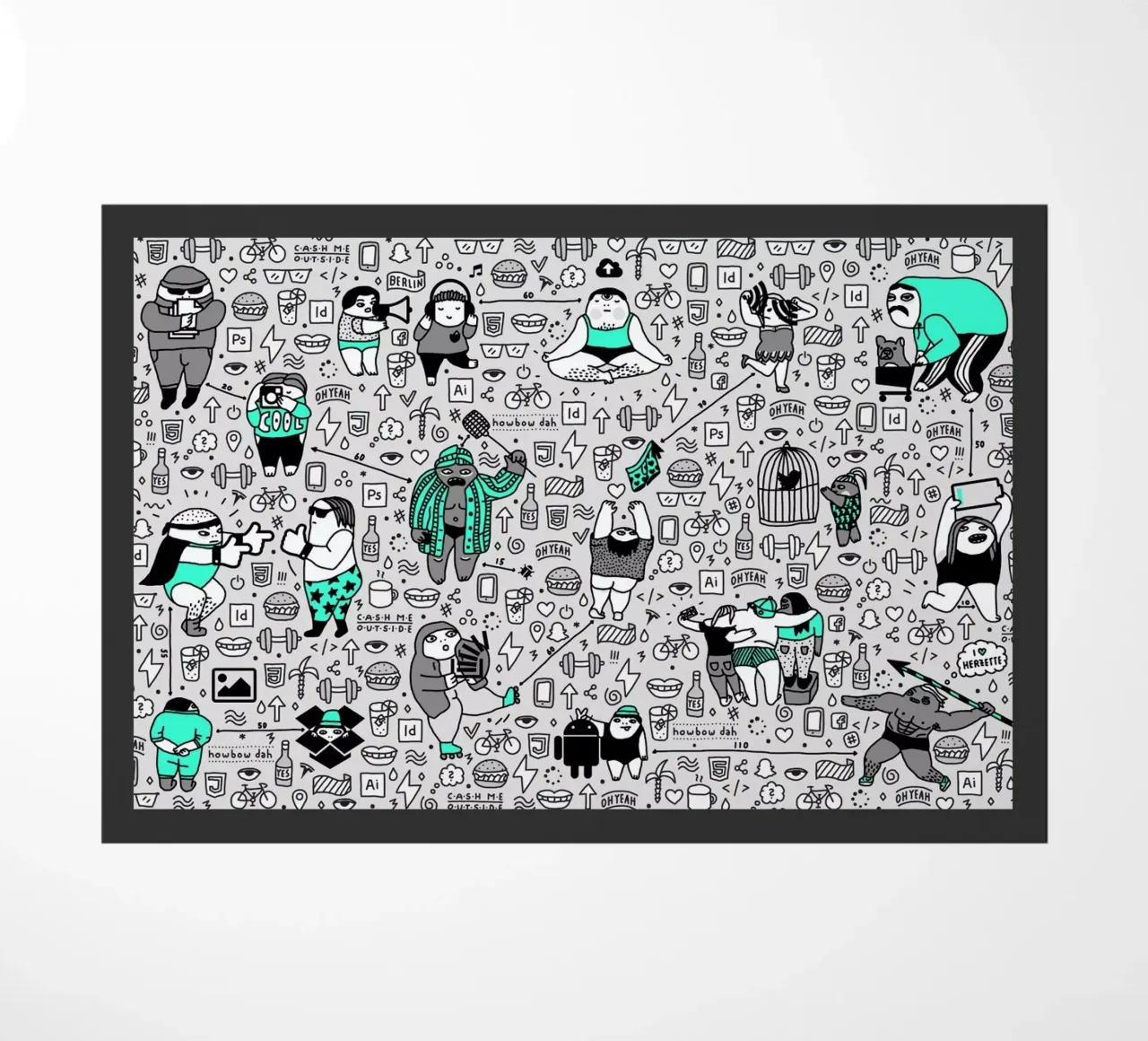 Kool Kids Pattern zerbino da Herzette