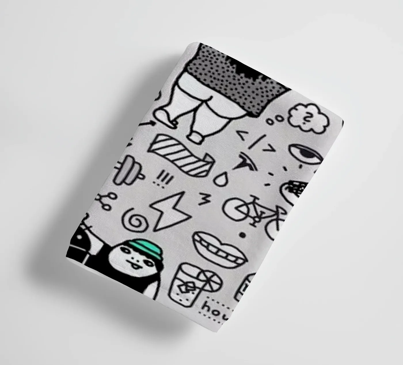 Kool Kids Pattern badhanddoek van Herzette