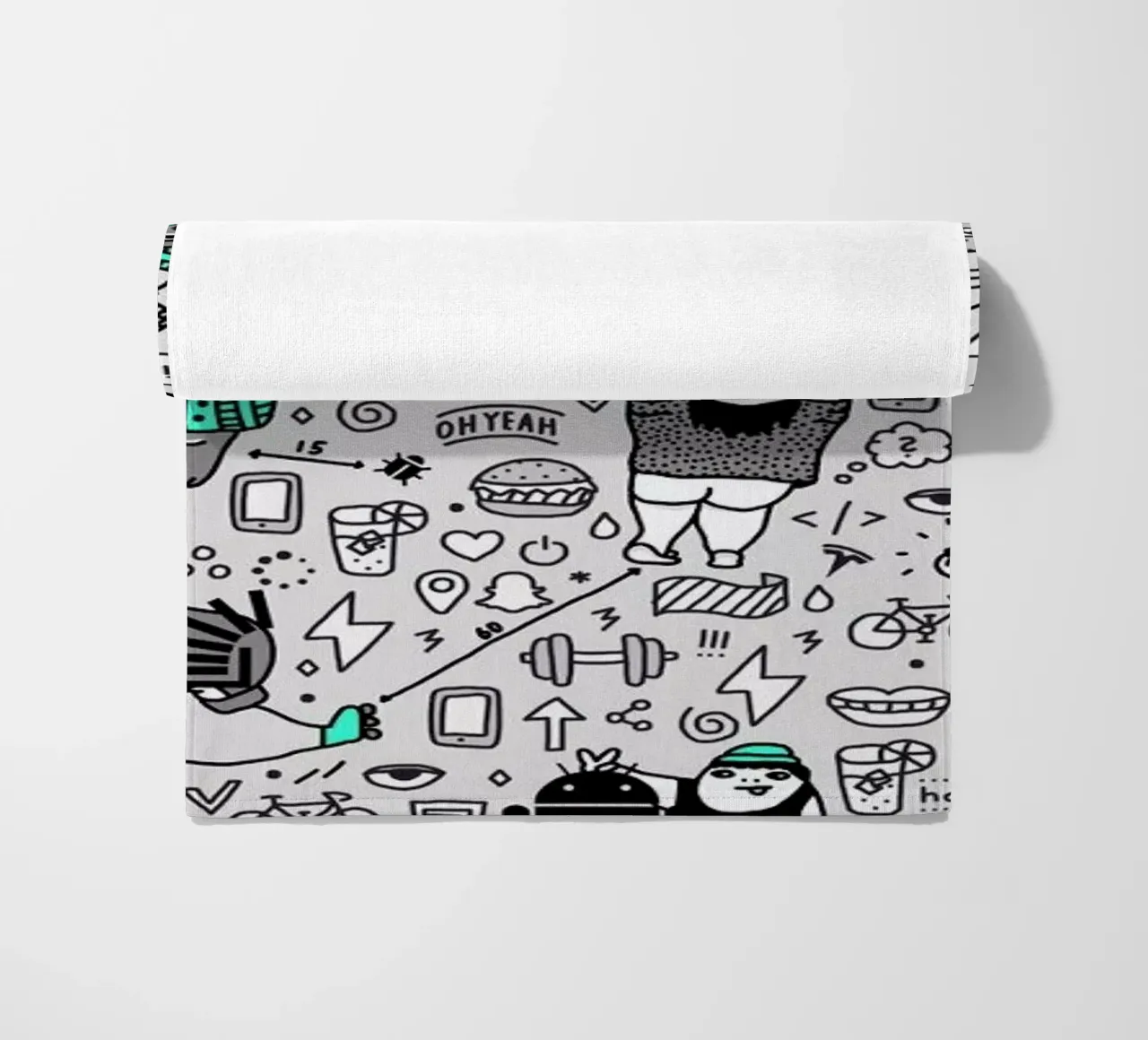 Kool Kids Pattern beach towel by Herzette