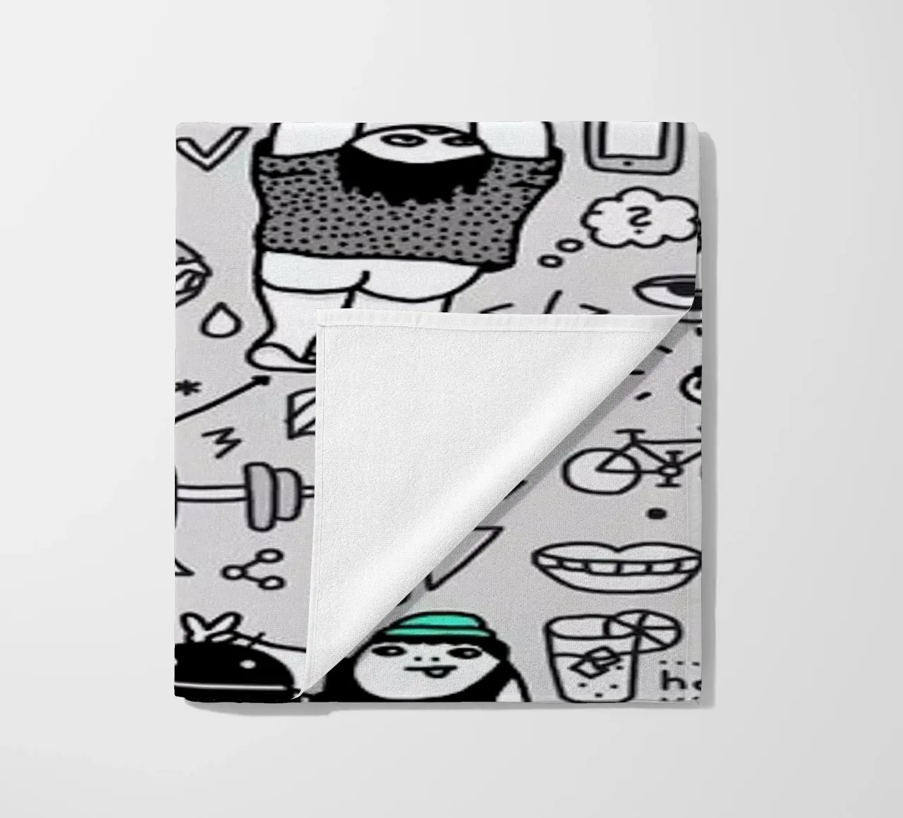 Kool Kids Pattern beach towel by Herzette