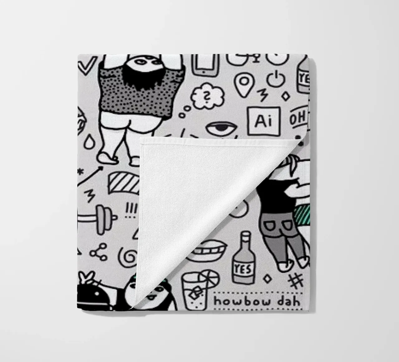 Kool Kids Pattern beach towel by Herzette