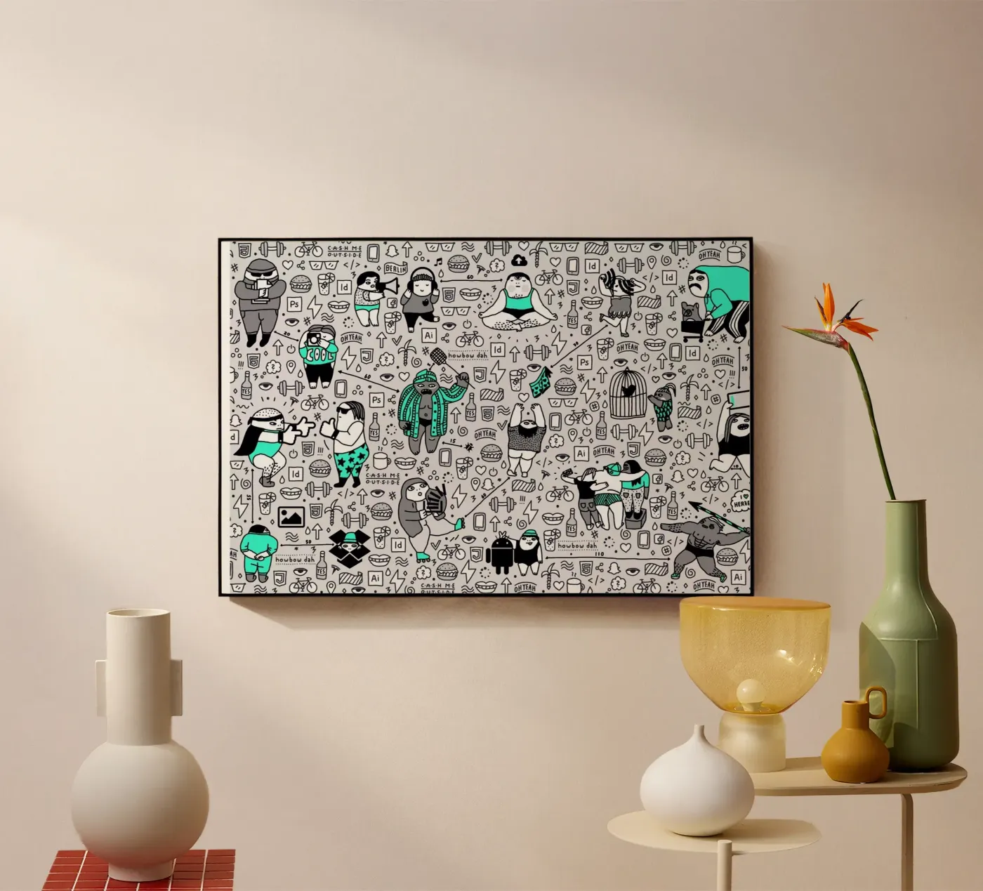 Kool Kids Pattern plexiglass da Herzette