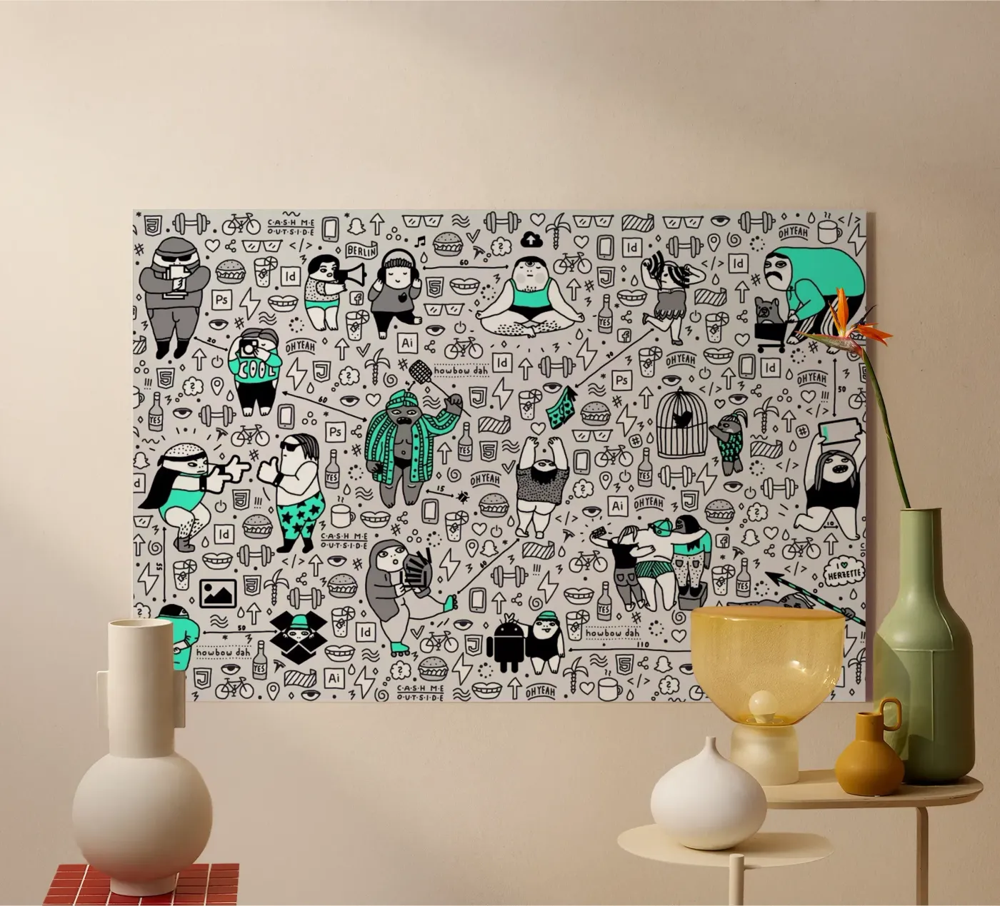 Kool Kids Pattern plexiglass da Herzette