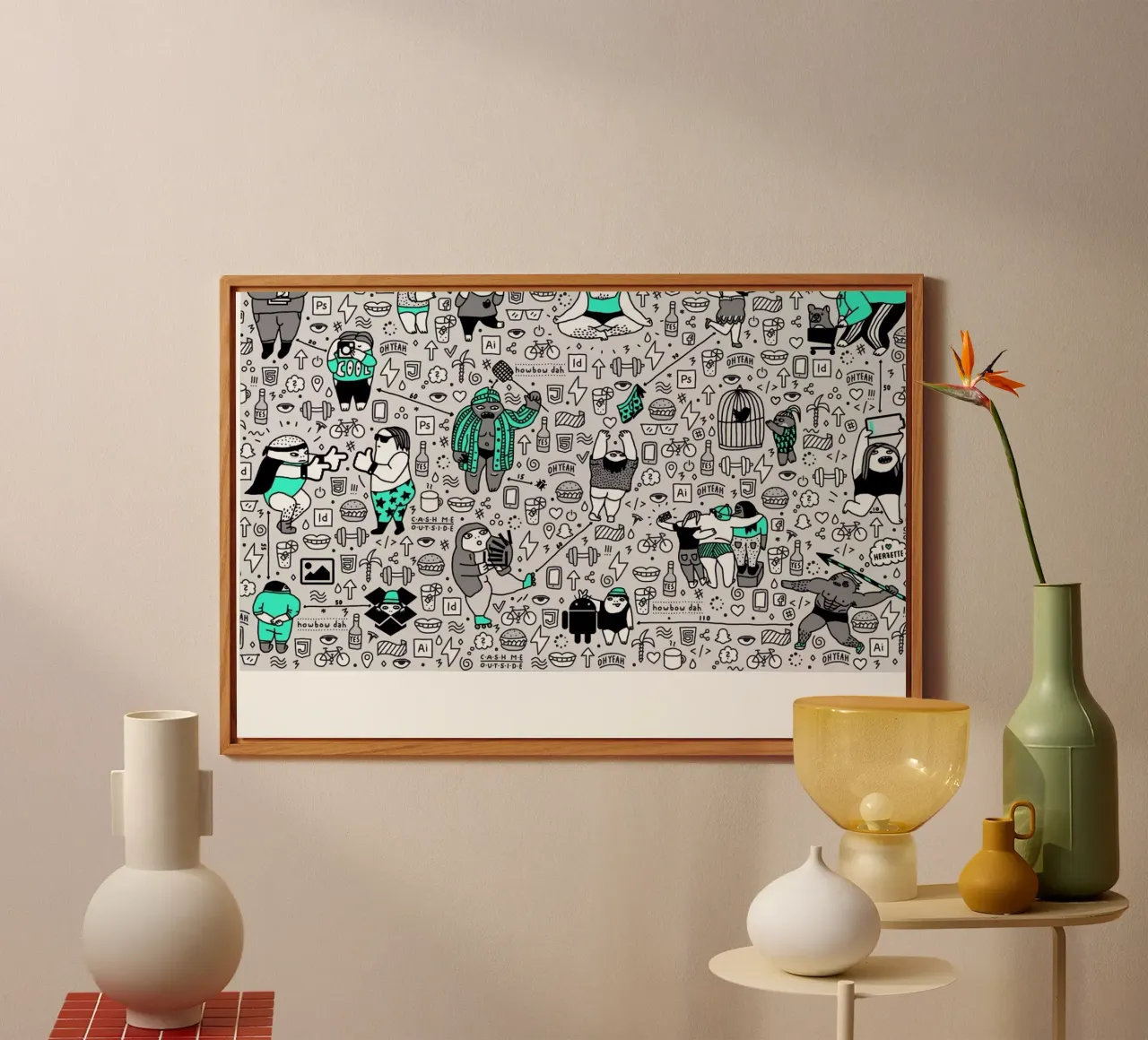 Kool Kids Pattern pannello forex da Herzette