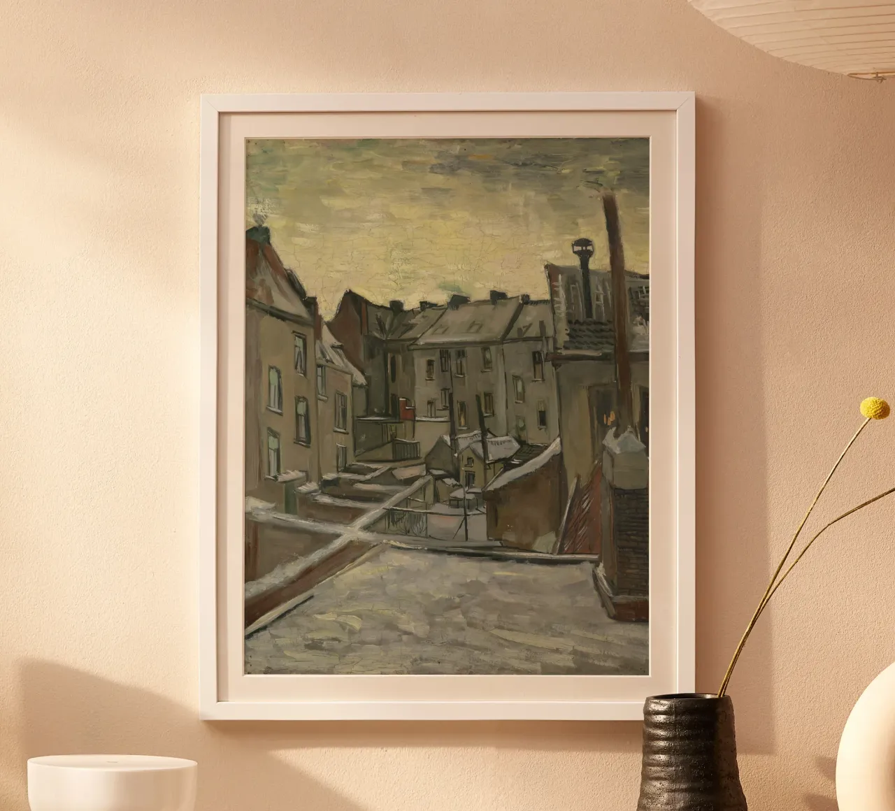 Vincent van Gogh - Case viste di spalle poster con telaio in plastica da Timeless Artworks