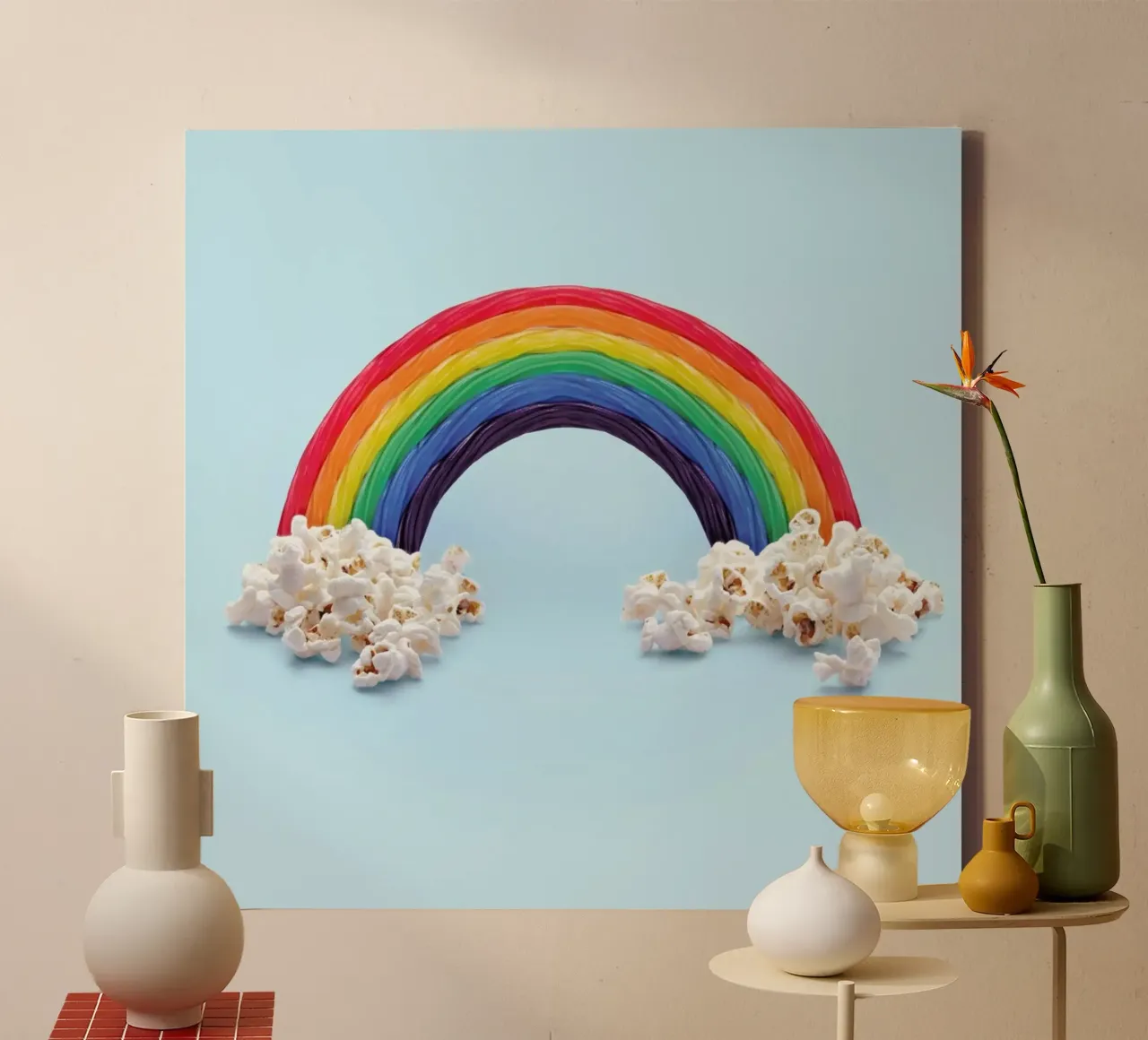 Candy Rainbow tela con Cornice a cassetta da Paul Fuentes Design