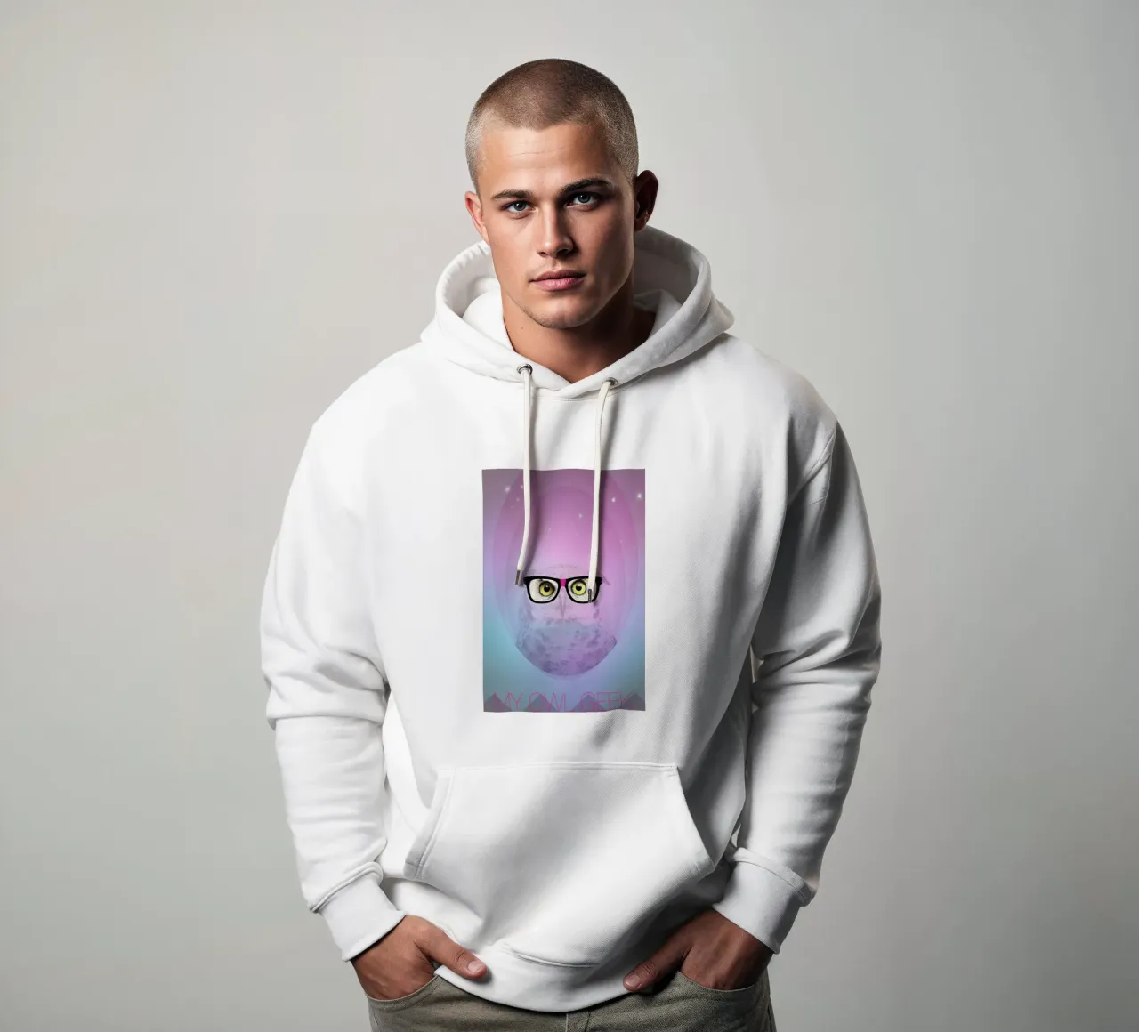 My Owl Geek felpa con cappuccio da AS Art