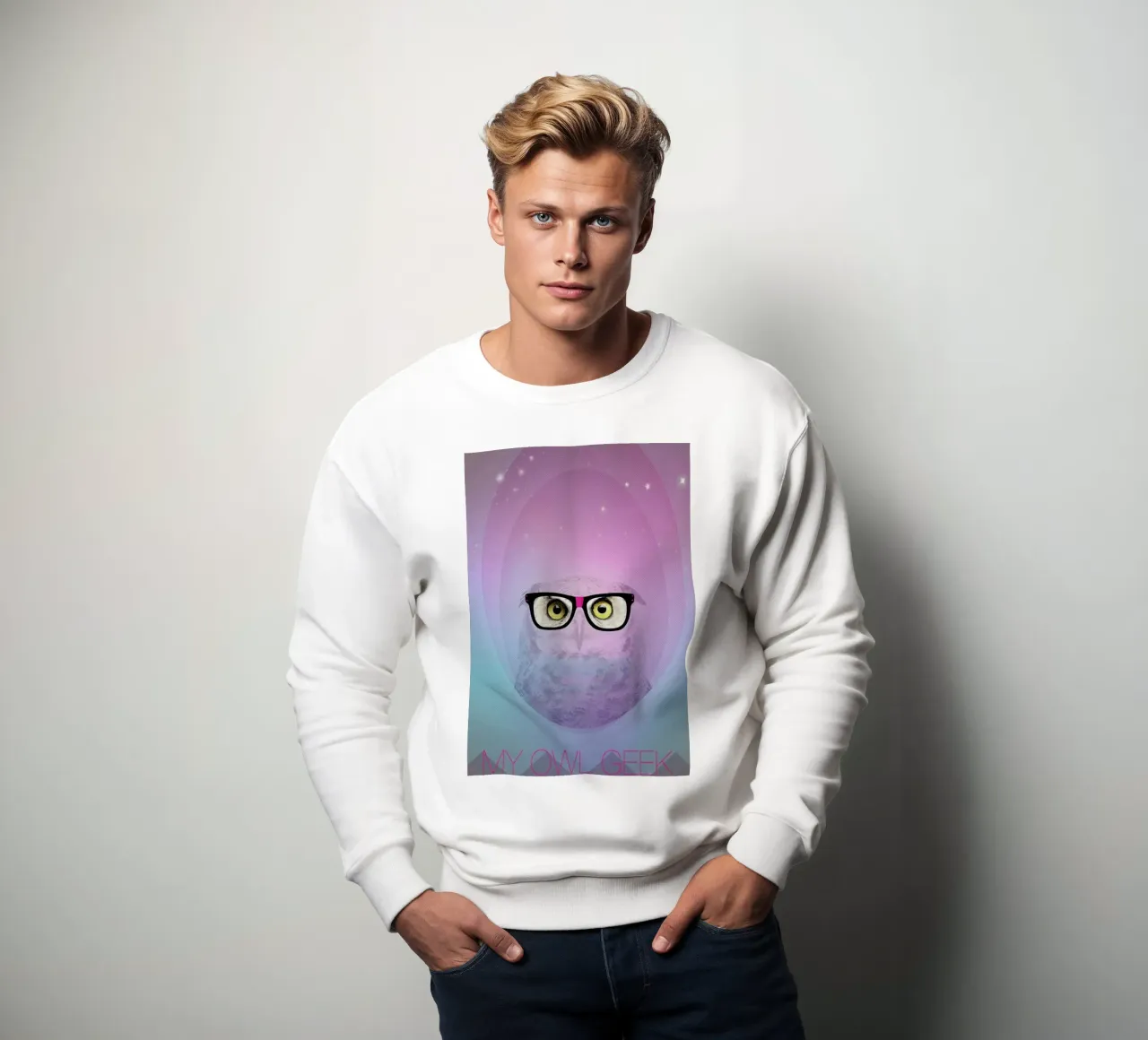 My Owl Geek sweatshirt van AS Art