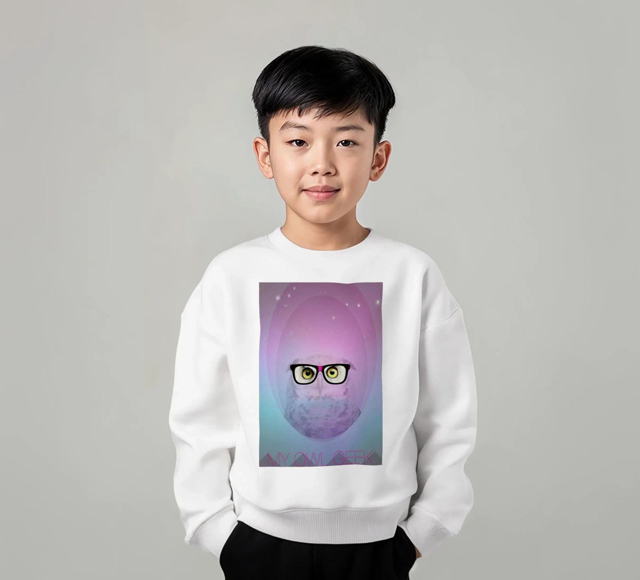 My Owl Geek felpa bambino da AS Art