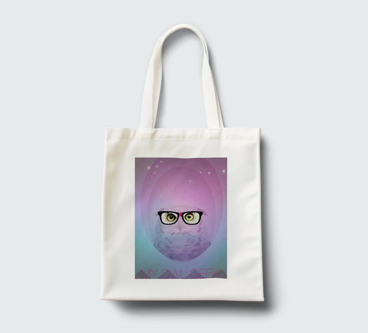 My Owl Geek borsa in juta da AS Art