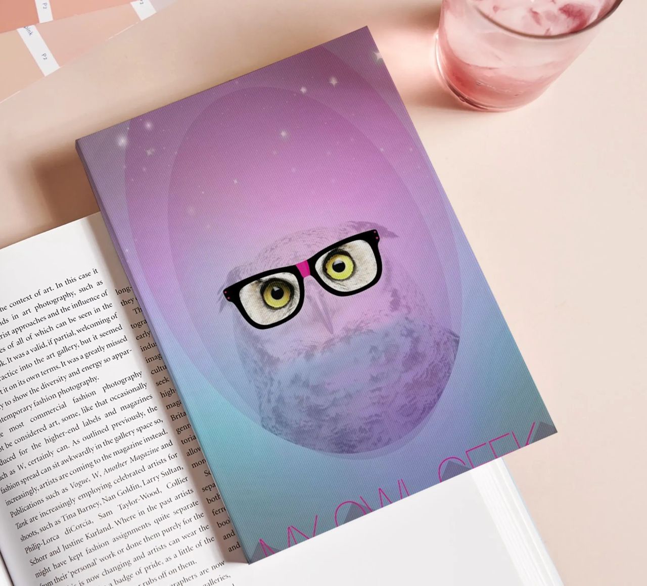 My Owl Geek notebook by AS Art