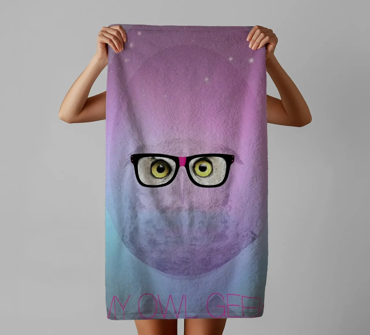 My Owl Geek asciugamano da bagno da AS Art