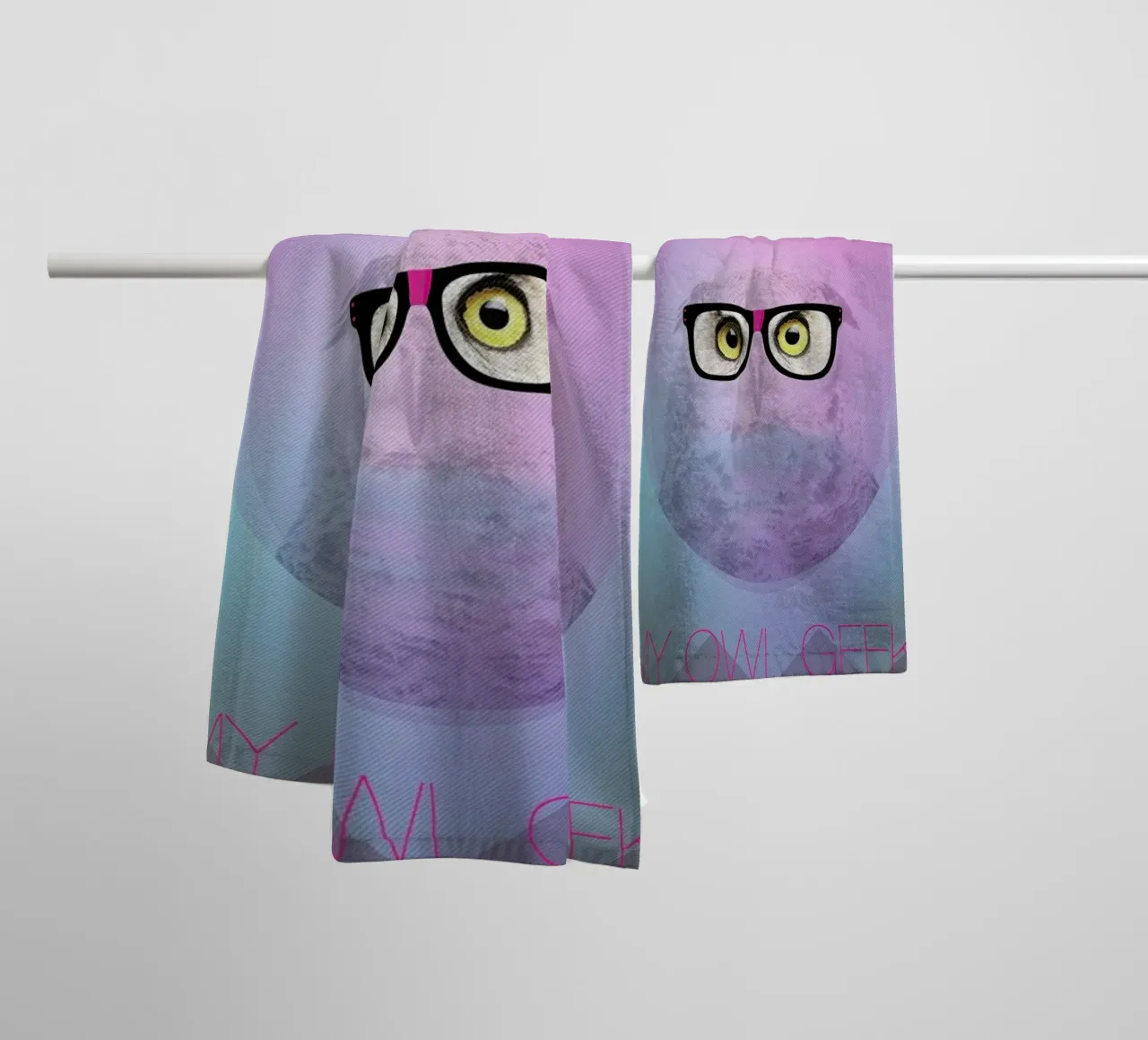 My Owl Geek asciugamano da bagno da AS Art