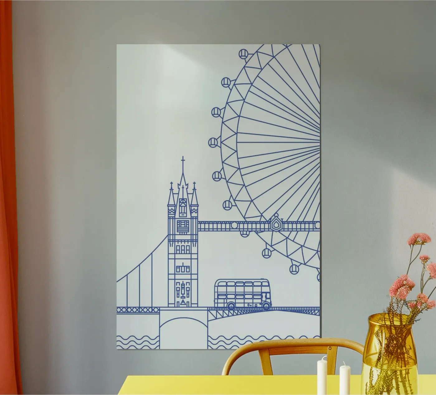 Londra in linea poster da Jan Luzar