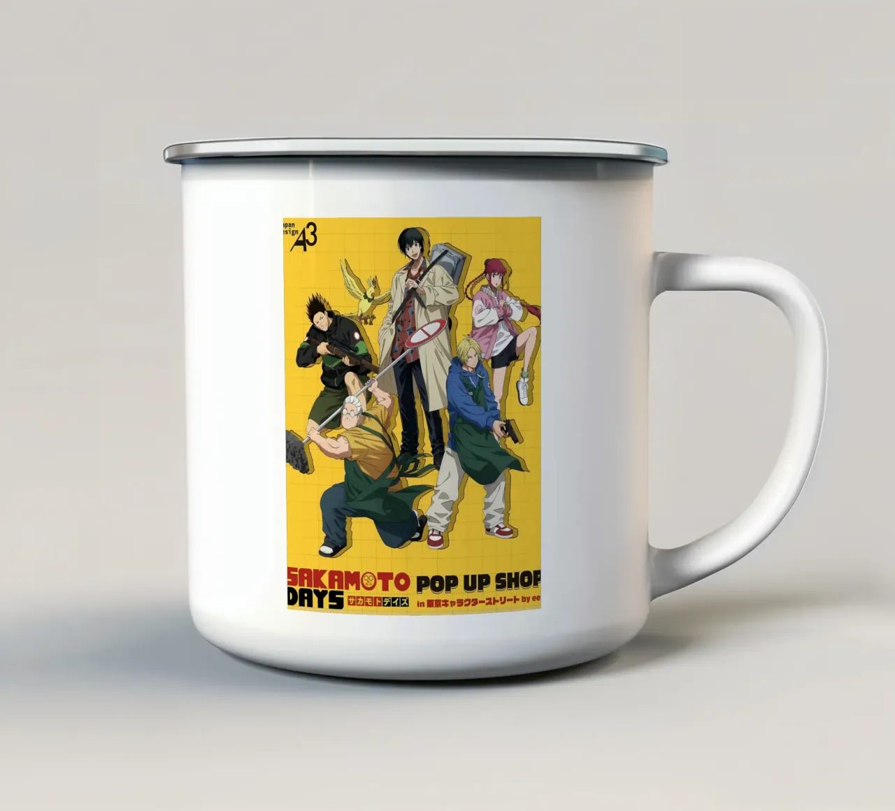 giorni sakamoto tazza in smalto da Manh beo