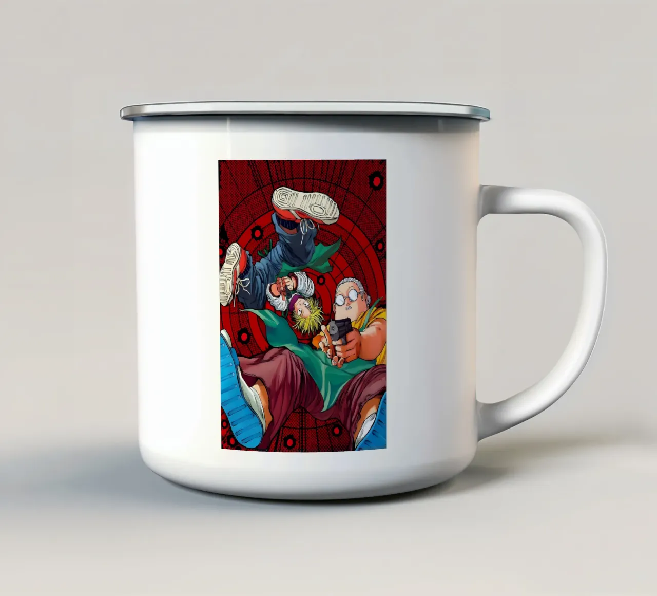 giorni sakamoto tazza in smalto da Manh beo