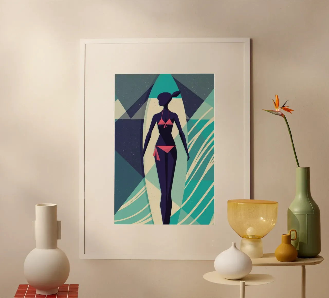 Aquarius poster con telaio in alluminio da Pietari Posti