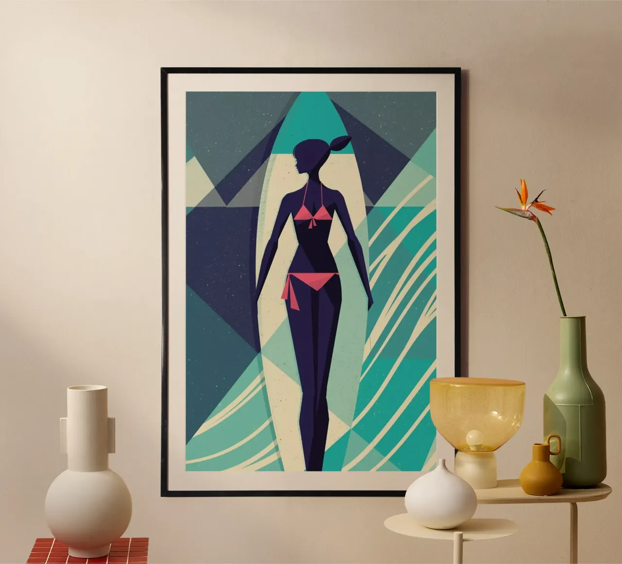 Aquarius poster con telaio in alluminio da Pietari Posti