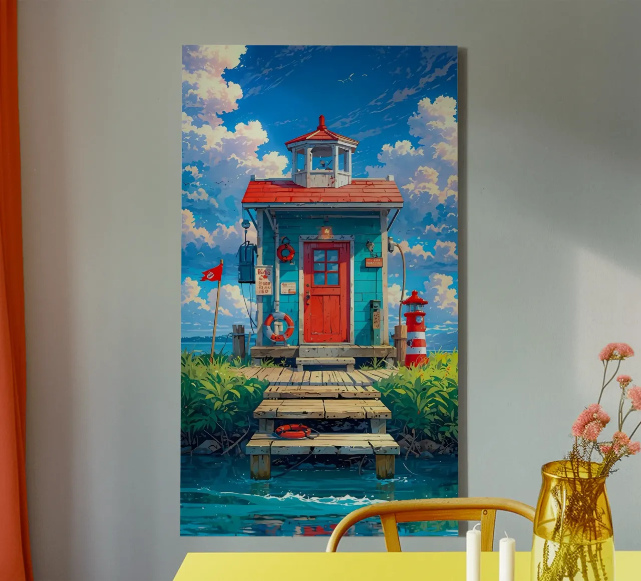 paesaggio anime tela con Cornice a cassetta da Manh beo