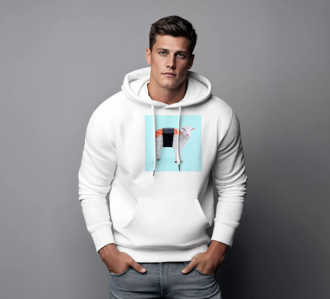 Susheep felpa con cappuccio da Paul Fuentes Design