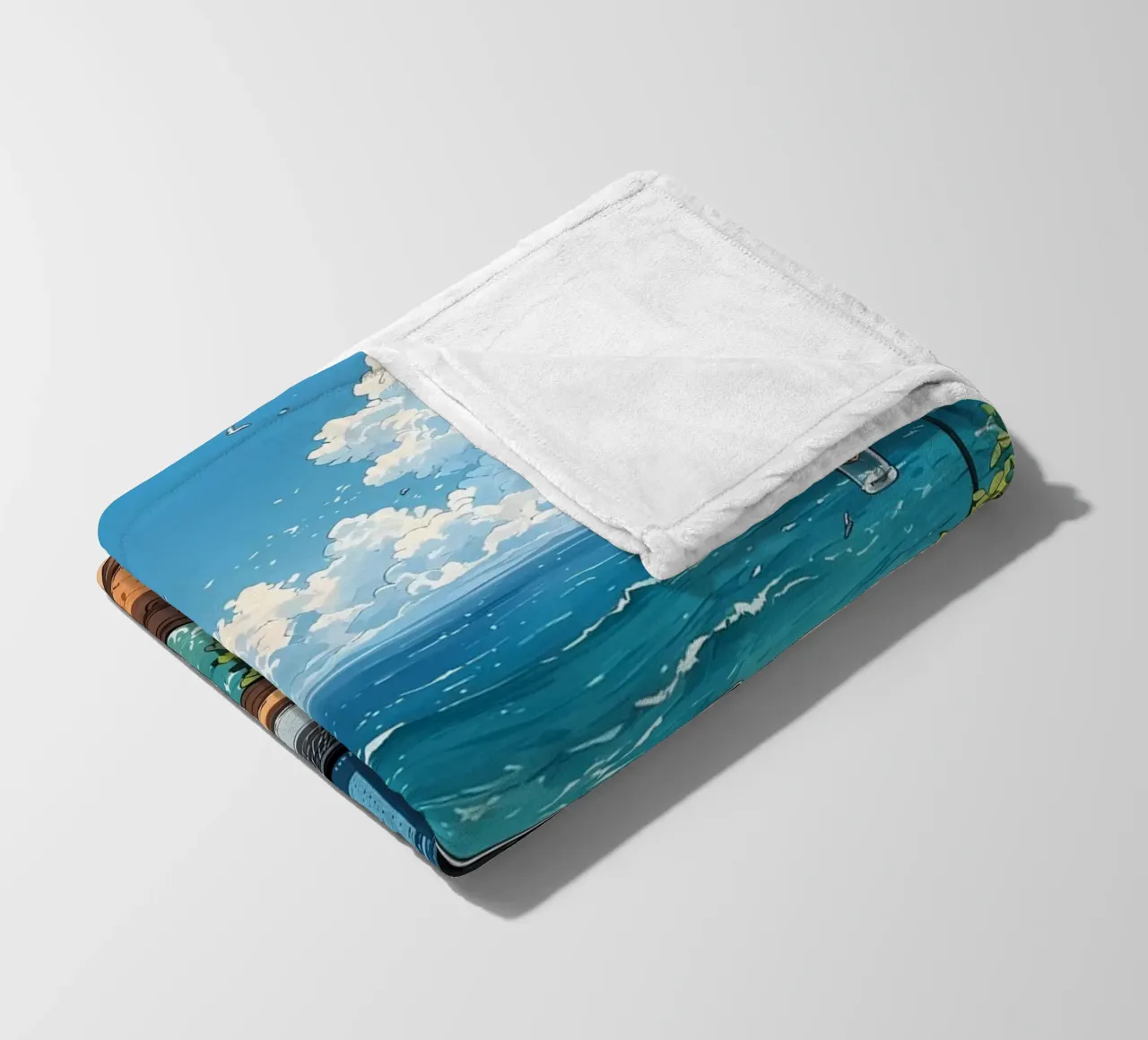 paesaggio computer anime spiaggia coperta in pile da Manh beo