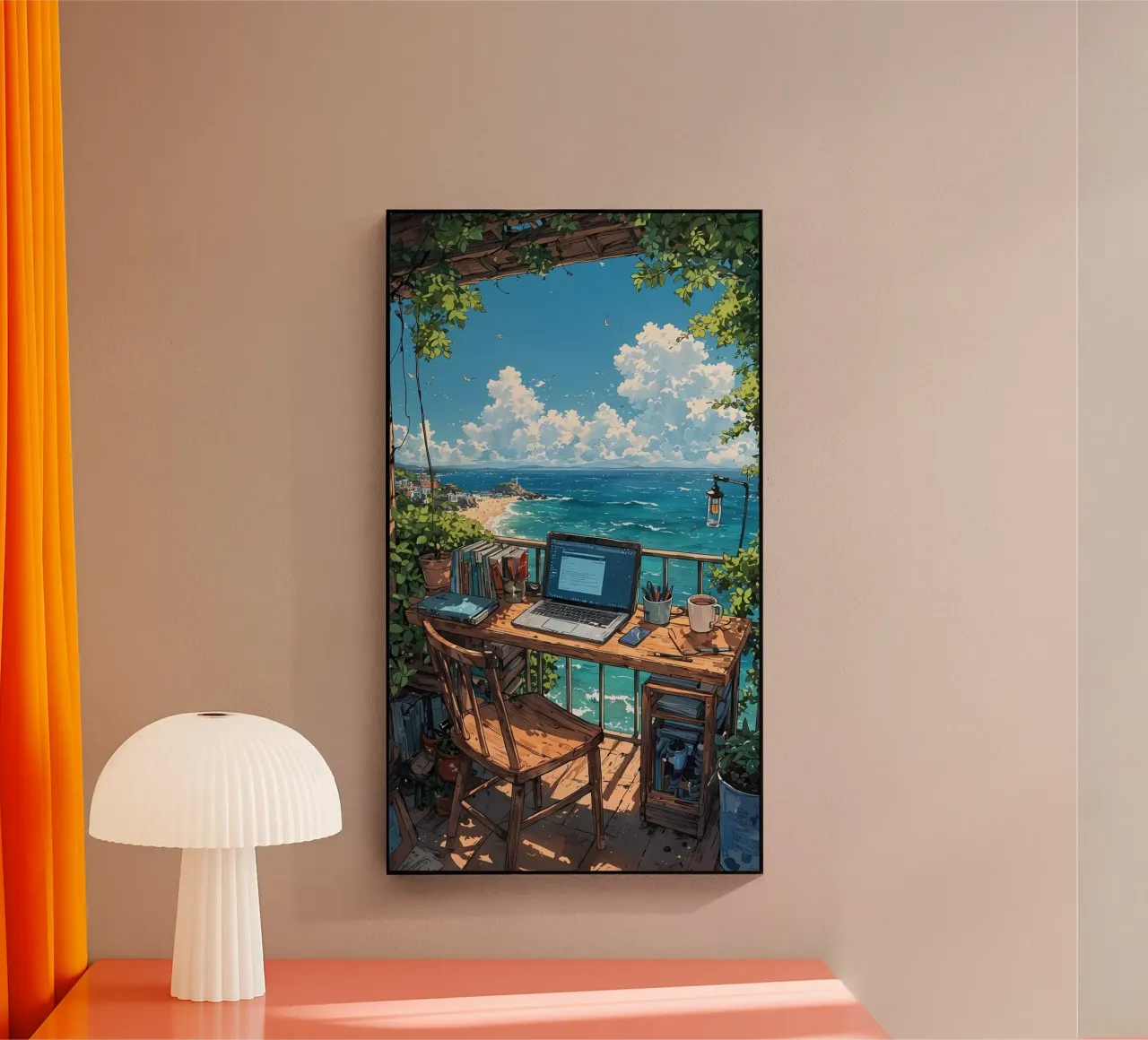 paesaggio computer anime spiaggia plexiglass da Manh beo