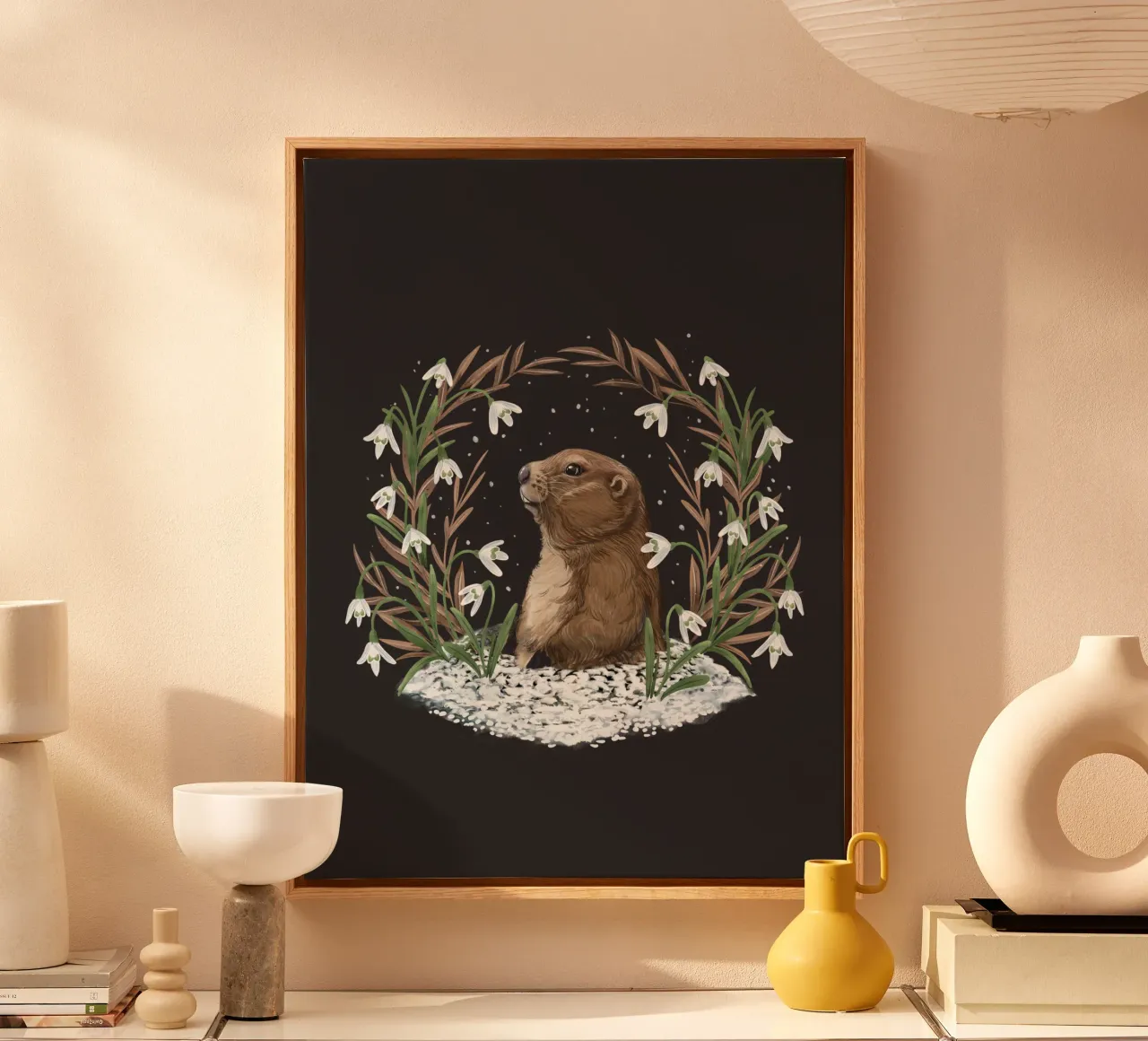 Groundhog Day canvas met Baklijst van Laura Graves