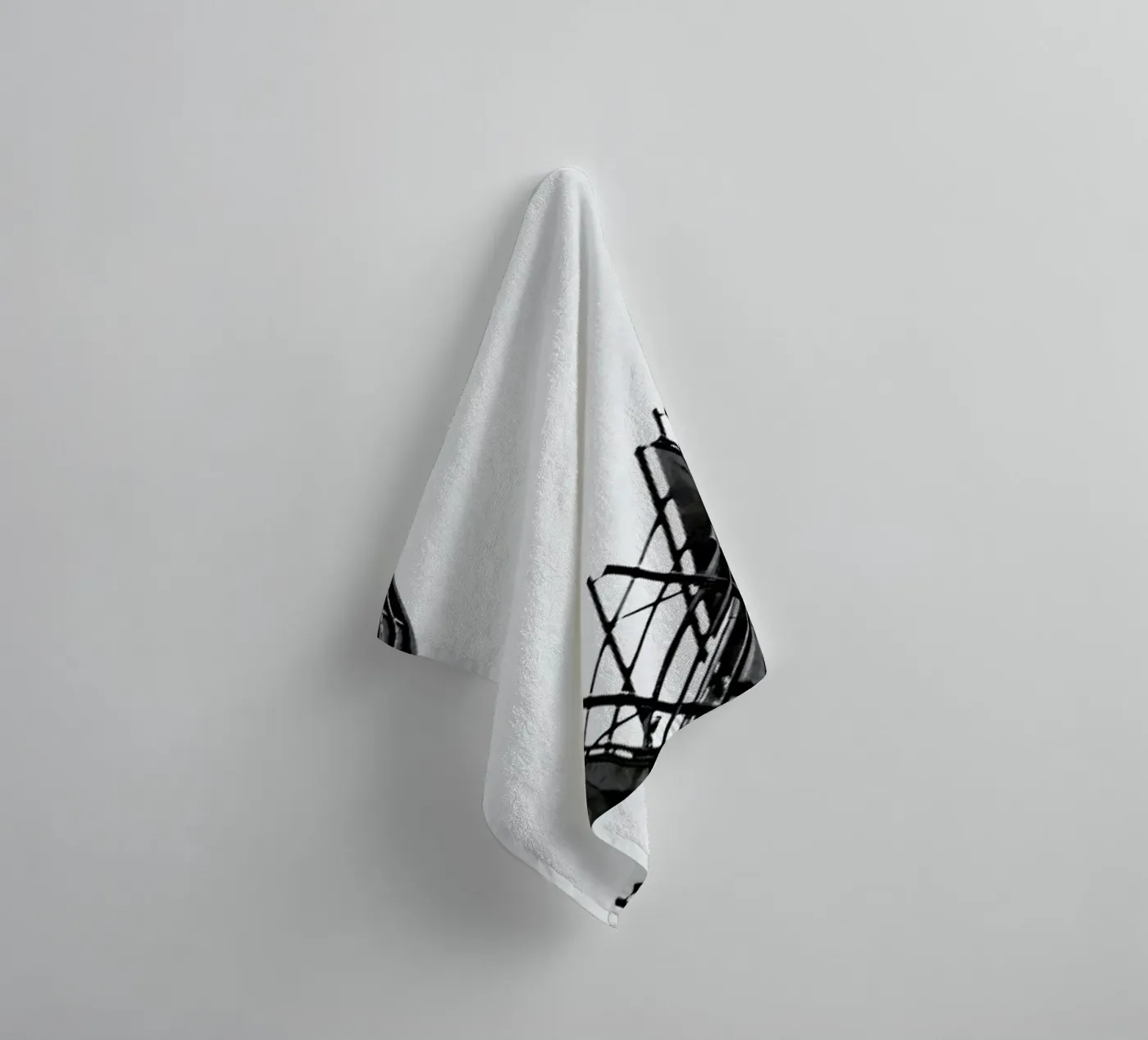 Collisionism badhanddoek van Efacts Photography