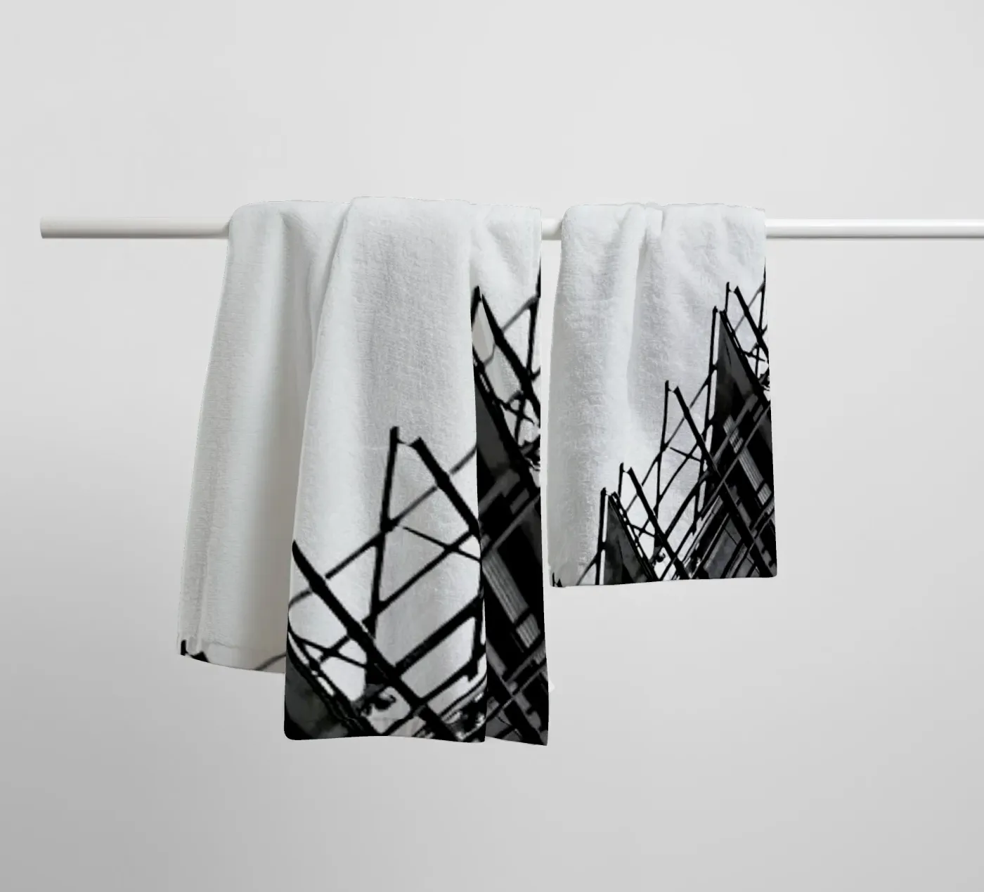 Collisionism badhanddoek van Efacts Photography