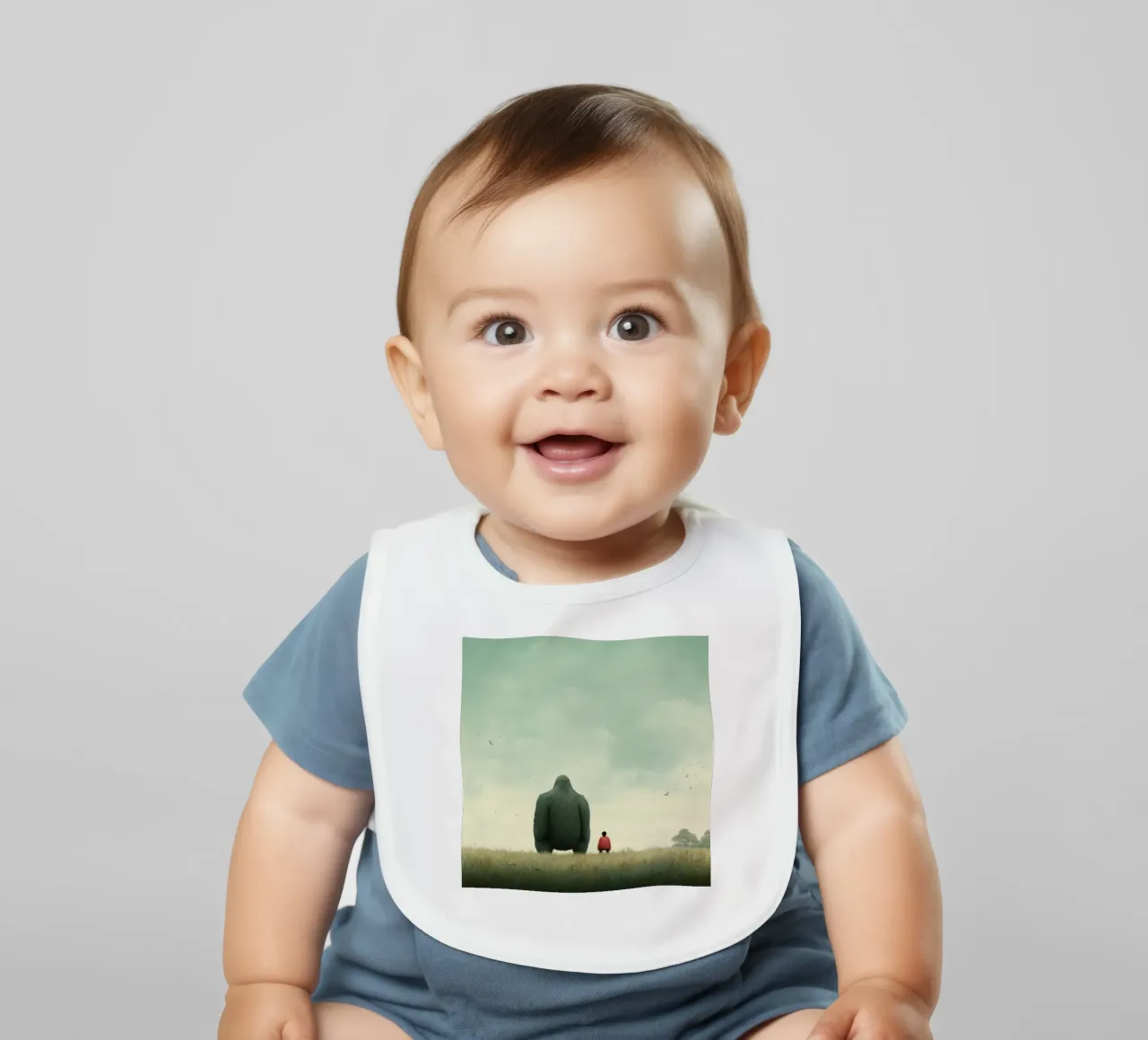 Minimo Gorilla bavaglino da Minimal Animal Art