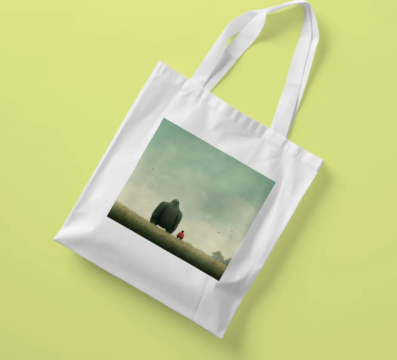 Gorilla Minimo 2 borsa in juta da Minimal Animal Art
