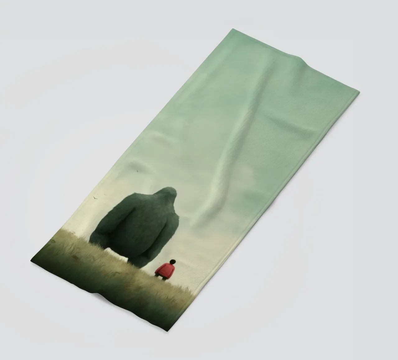 Minimal Gorilla telo mare da Minimal Animal Art