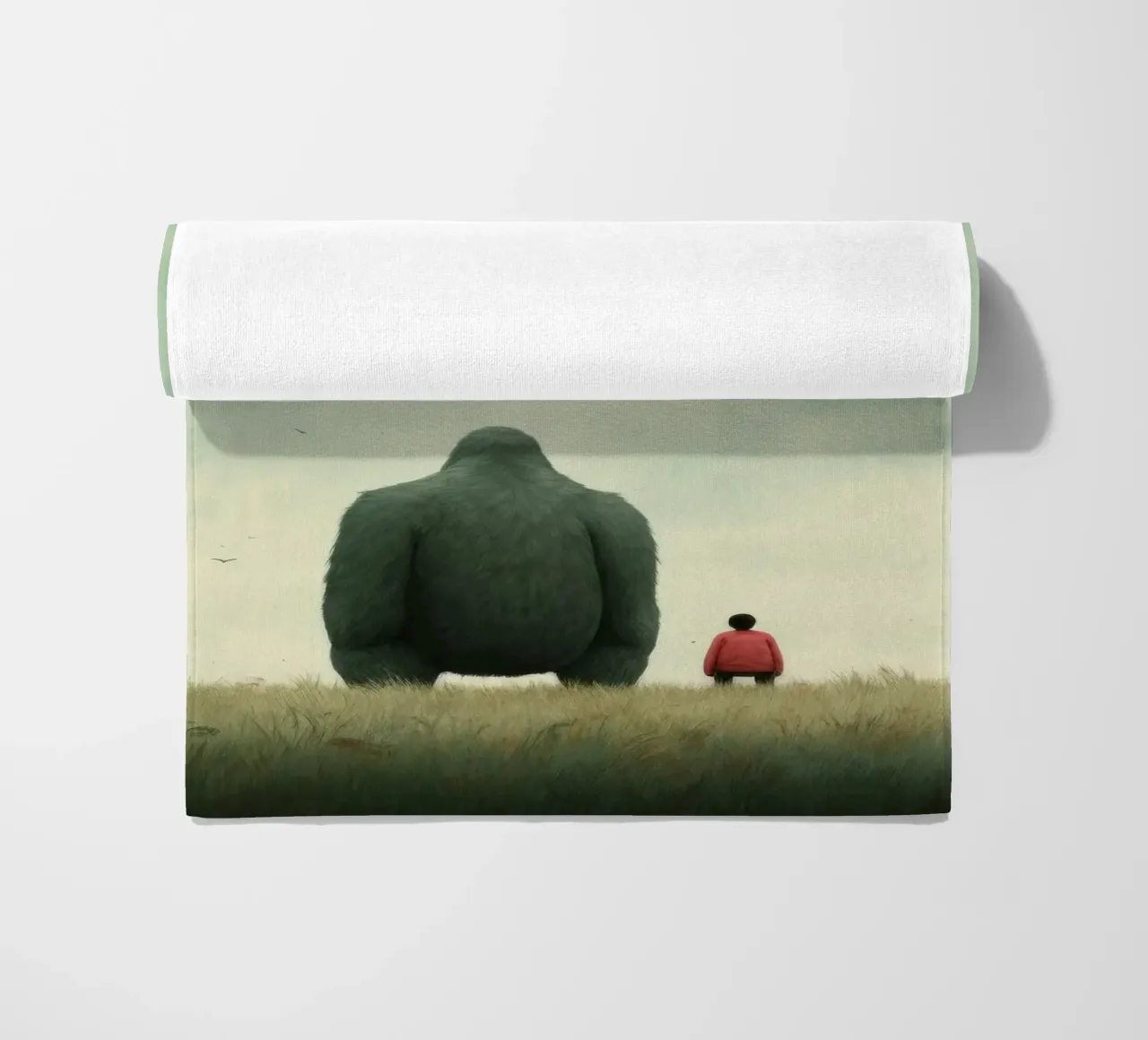 Minimal Gorilla telo mare da Minimal Animal Art