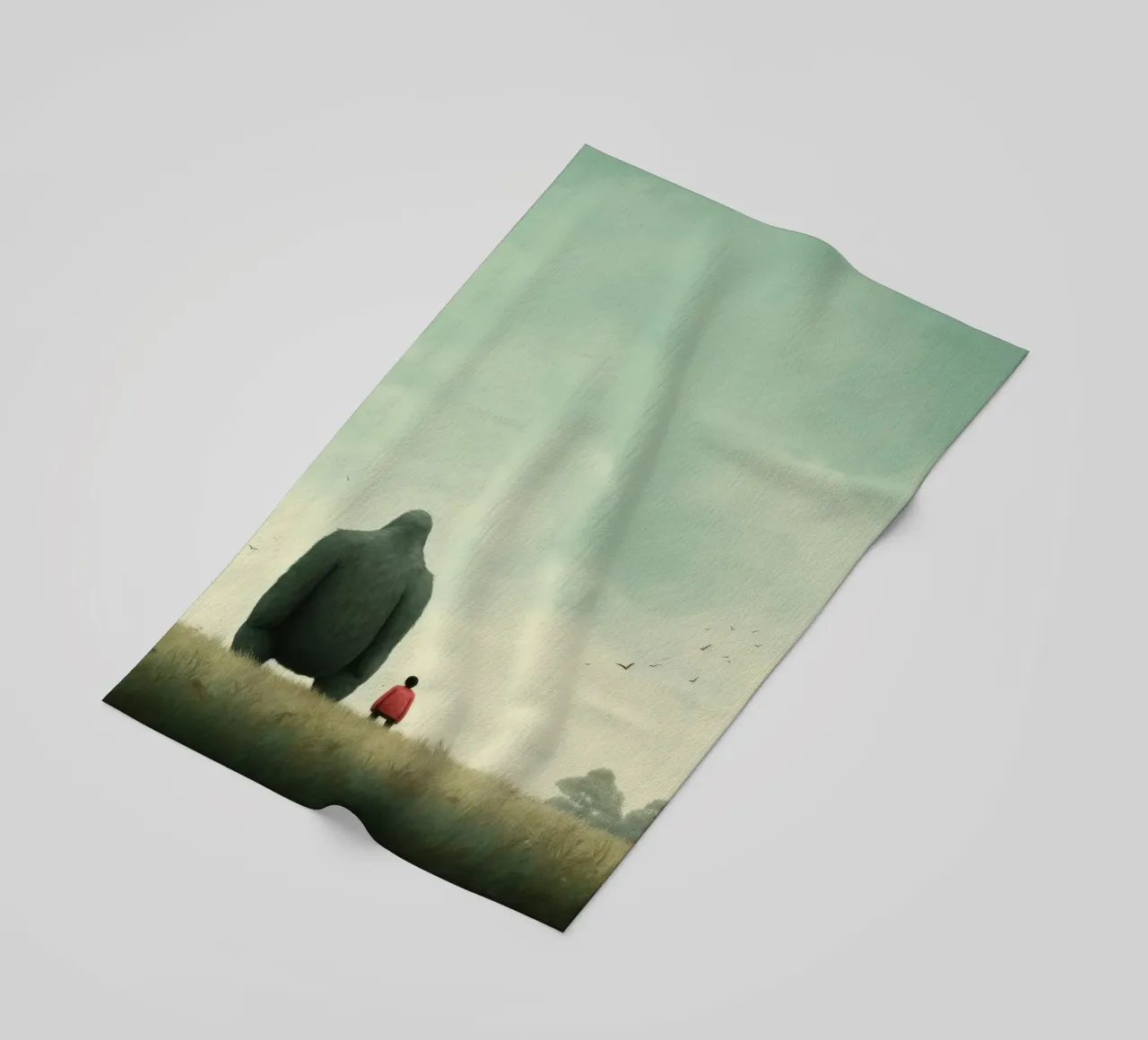 Minimal Gorilla telo mare da Minimal Animal Art