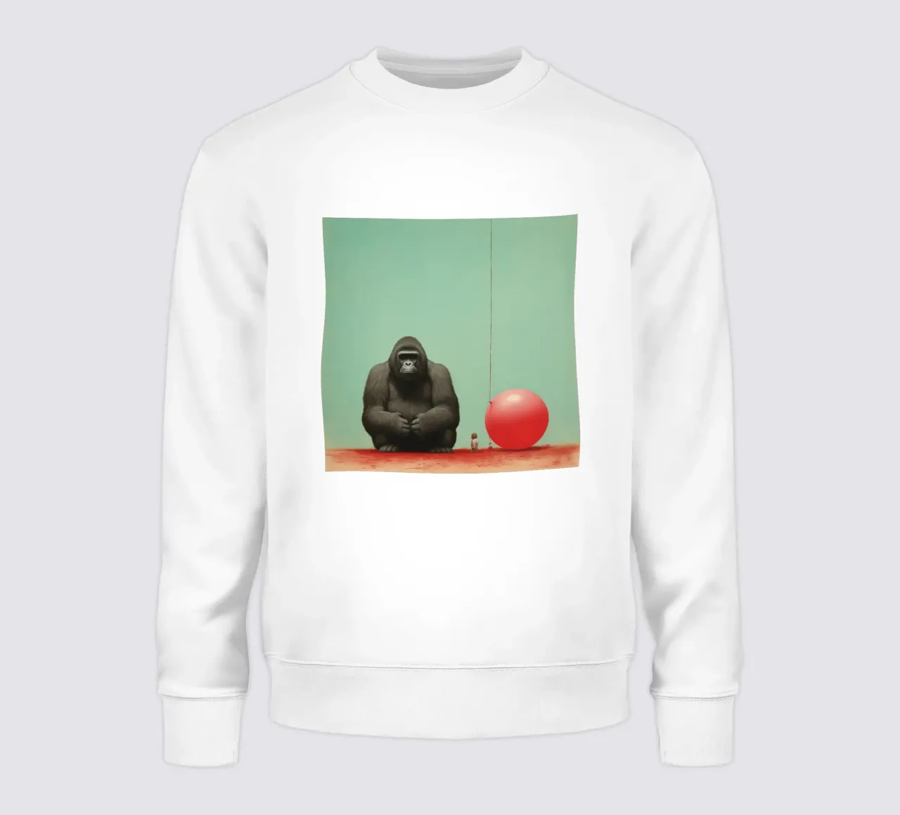 Gorilla minimo 3 felpa da Minimal Animal Art