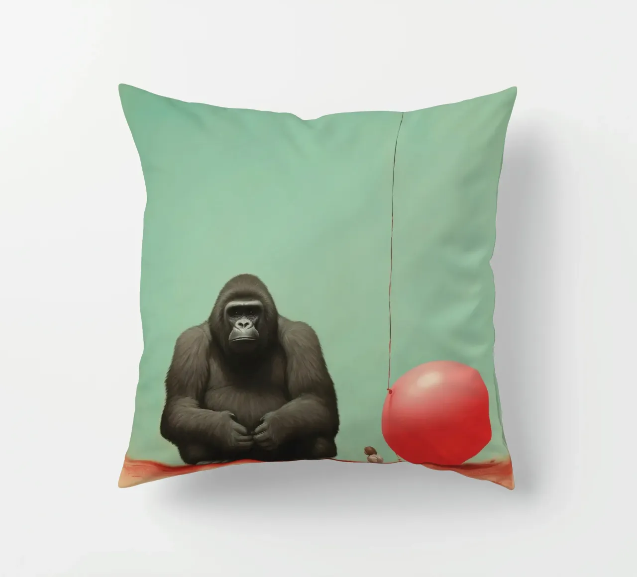 Gorilla minimo 3 cuscino da Minimal Animal Art