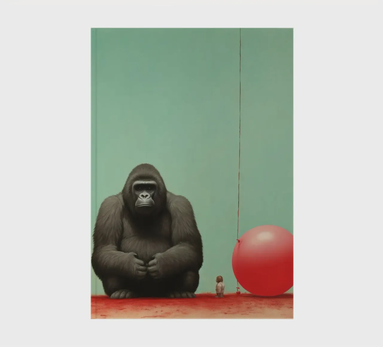 Minimal Gorilla 3 notebook by Minimal Animal Art