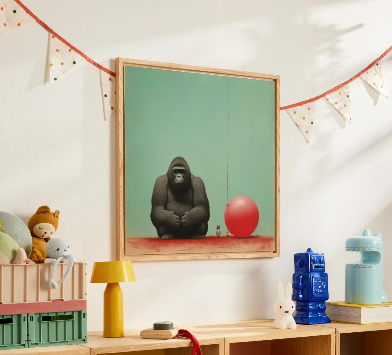 Minimo Gorilla plexiglass da Minimal Animal Art