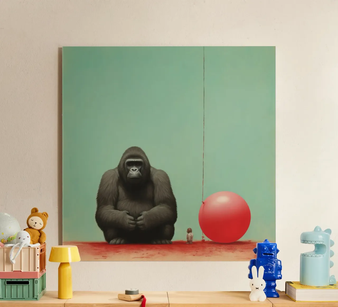 Minimo Gorilla plexiglass da Minimal Animal Art