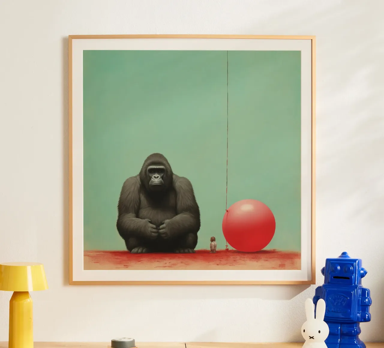 Gorilla minimo 3 poster da Minimal Animal Art