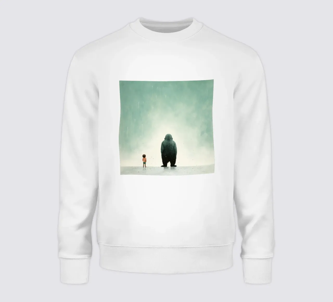 Gorilla minimo 4 felpa da Minimal Animal Art