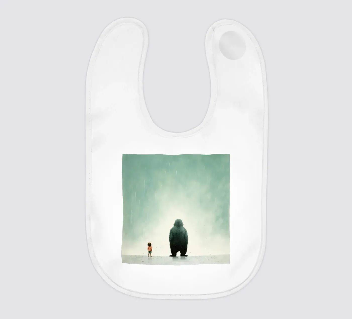 Gorille minimal bavoir de Minimal Animal Art