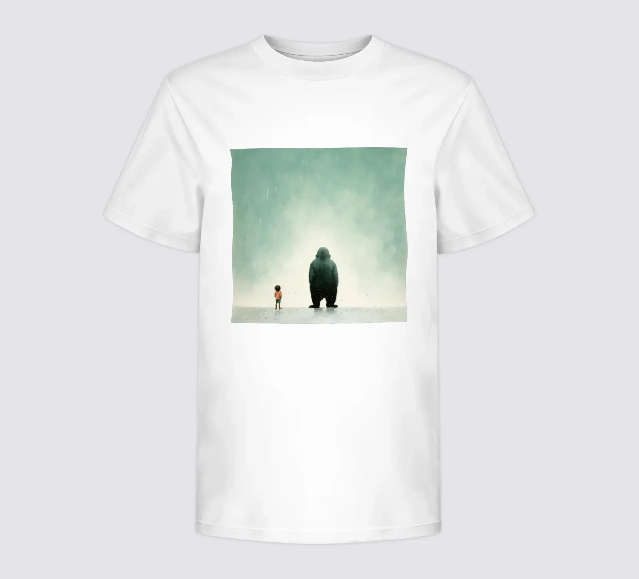 Gorilla minimo 4 t-shirt bambini da Minimal Animal Art
