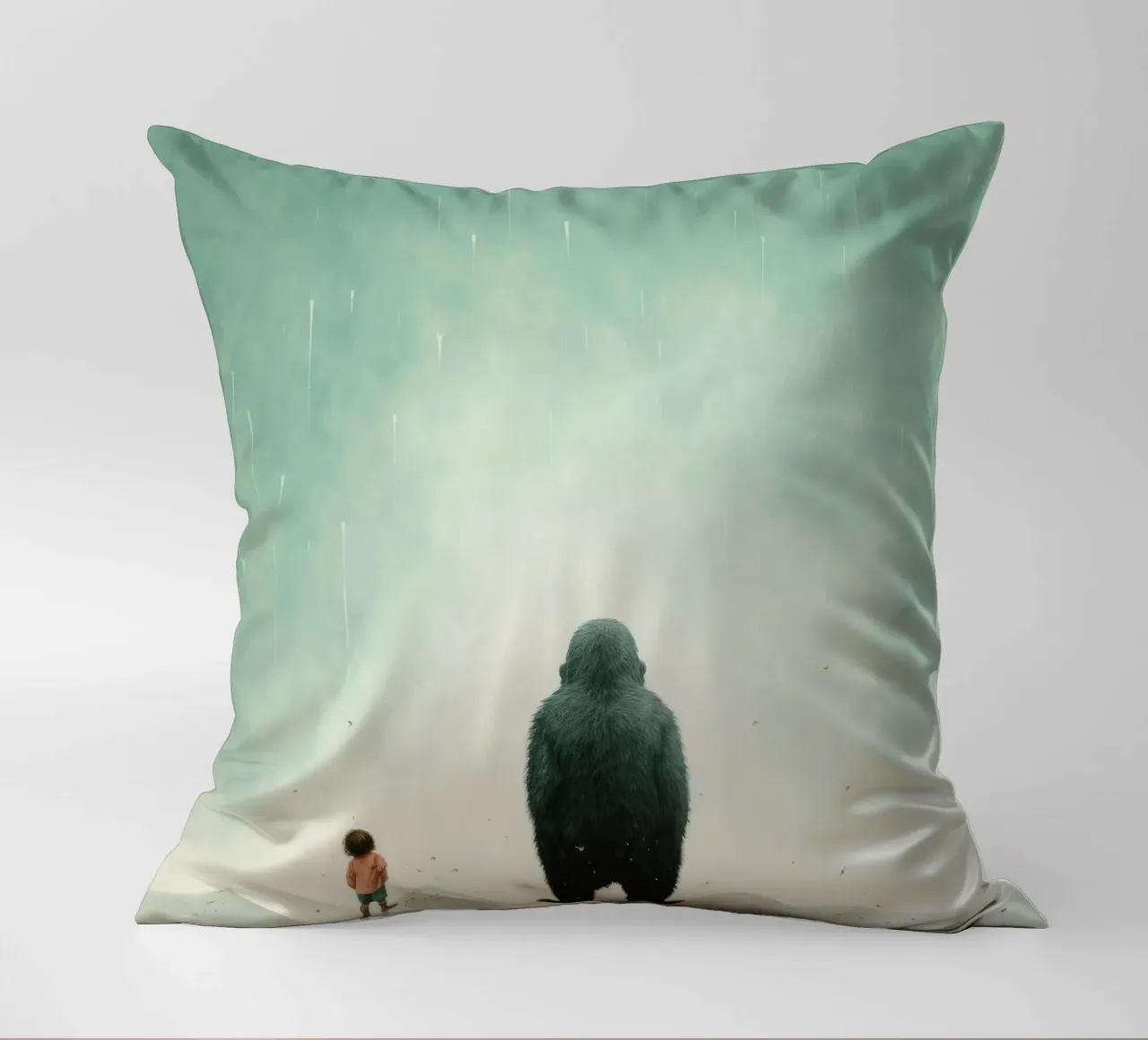 Gorilla minimo 4 cuscino da Minimal Animal Art