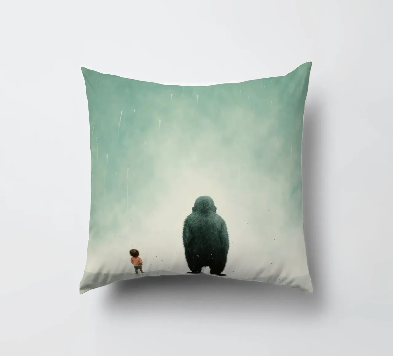 Gorilla minimo 4 cuscino da Minimal Animal Art