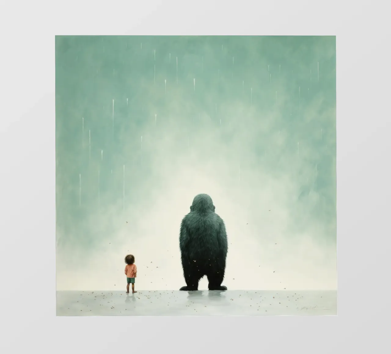 Gorilla minimo 4 telo in pvc da Minimal Animal Art