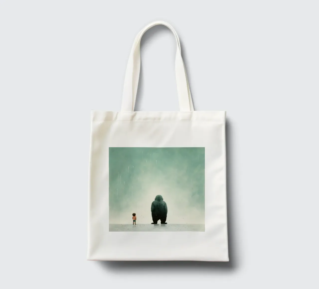 Gorilla minimo 4 borsa in juta da Minimal Animal Art