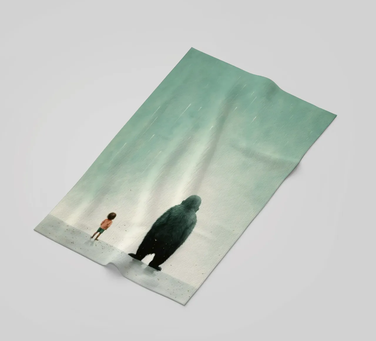 Minimo Gorilla telo mare da Minimal Animal Art