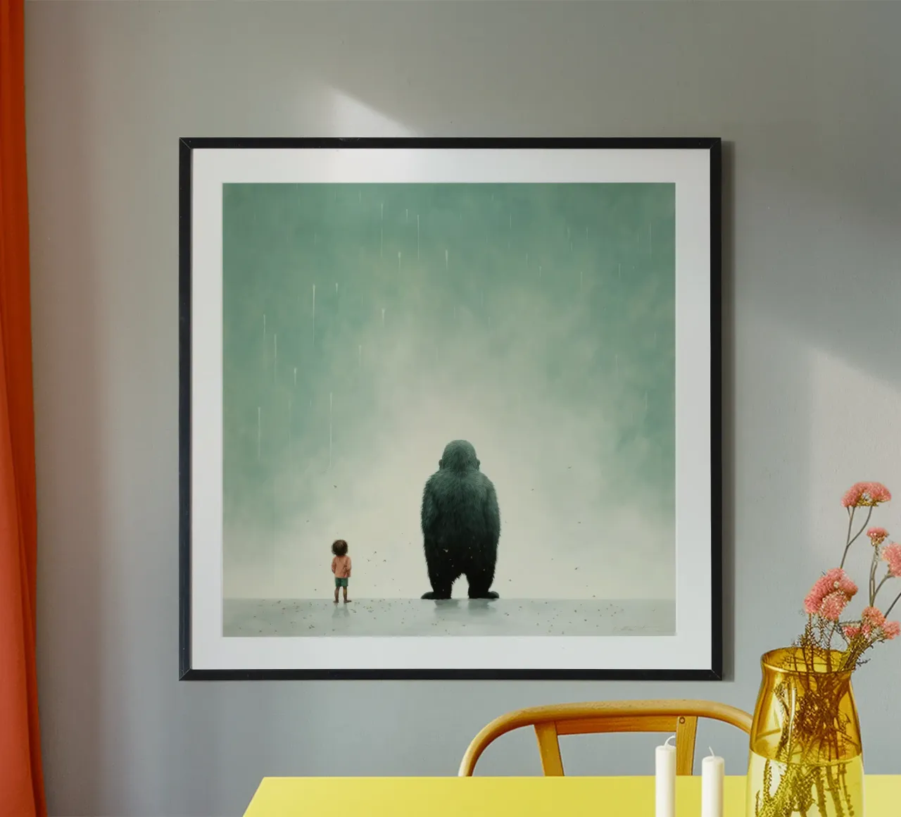 Minimo Gorilla poster da Minimal Animal Art